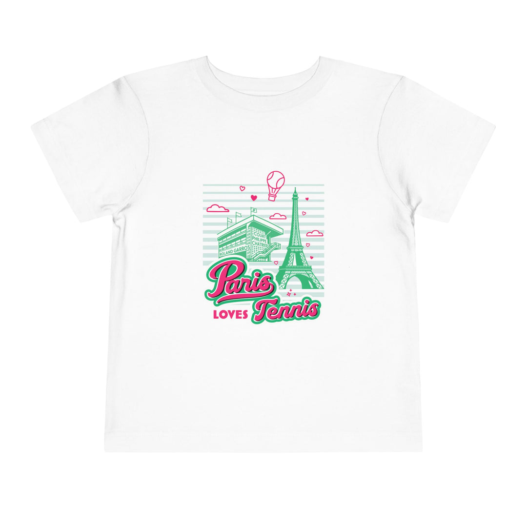Paris Loves Tennis Toddler T-Shirt