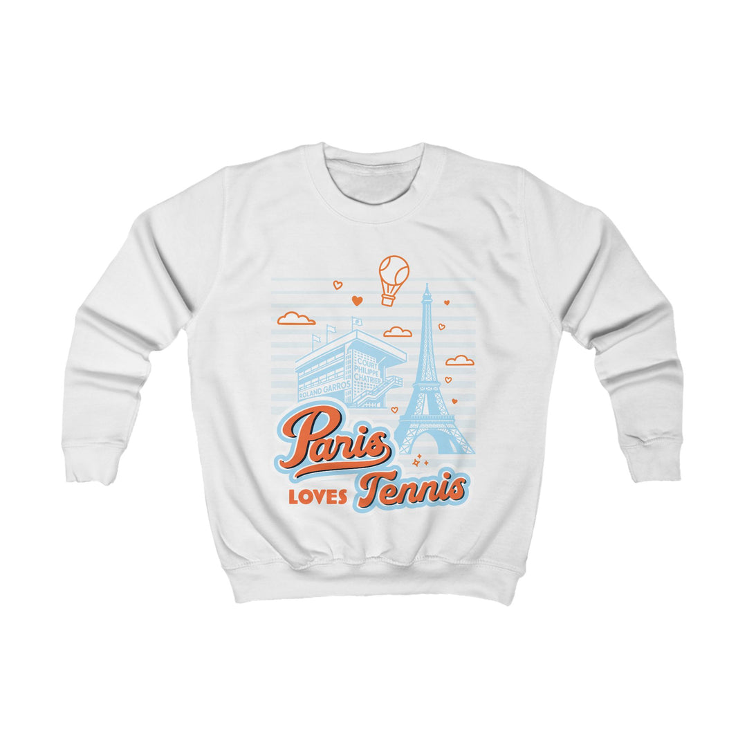 Paris Loves Tennis Kid's Sweatshirt
