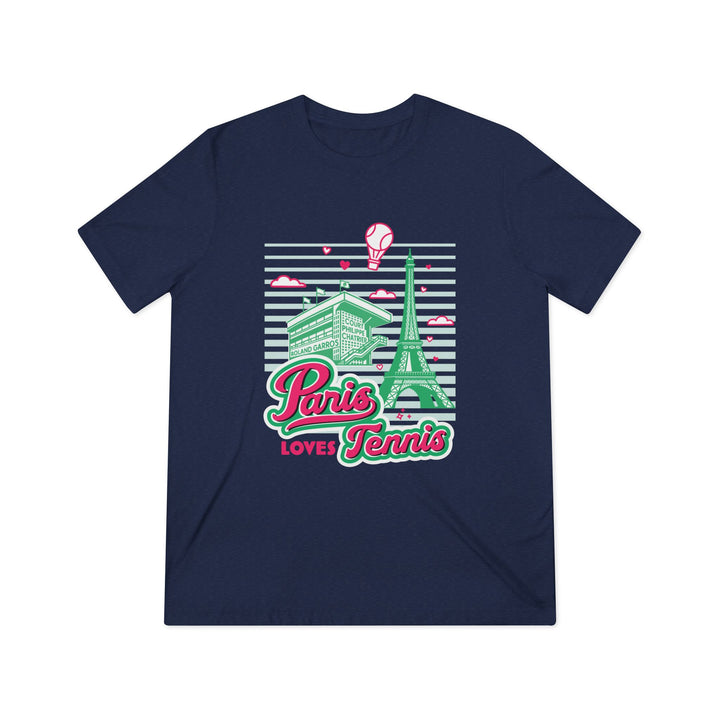 Paris Loves Tennis Unisex Triblend T-Shirt