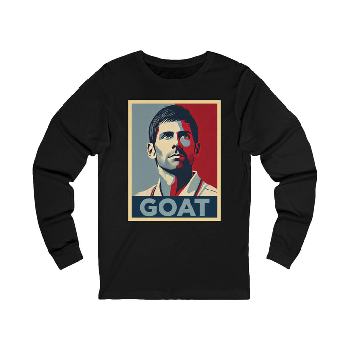 Novak Djokovic GOAT Unisex Jersey Long Sleeve Tee