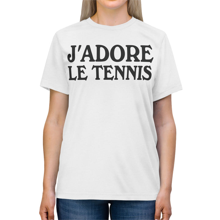 J'adore le Tennis Unisex Triblend T-Shirt