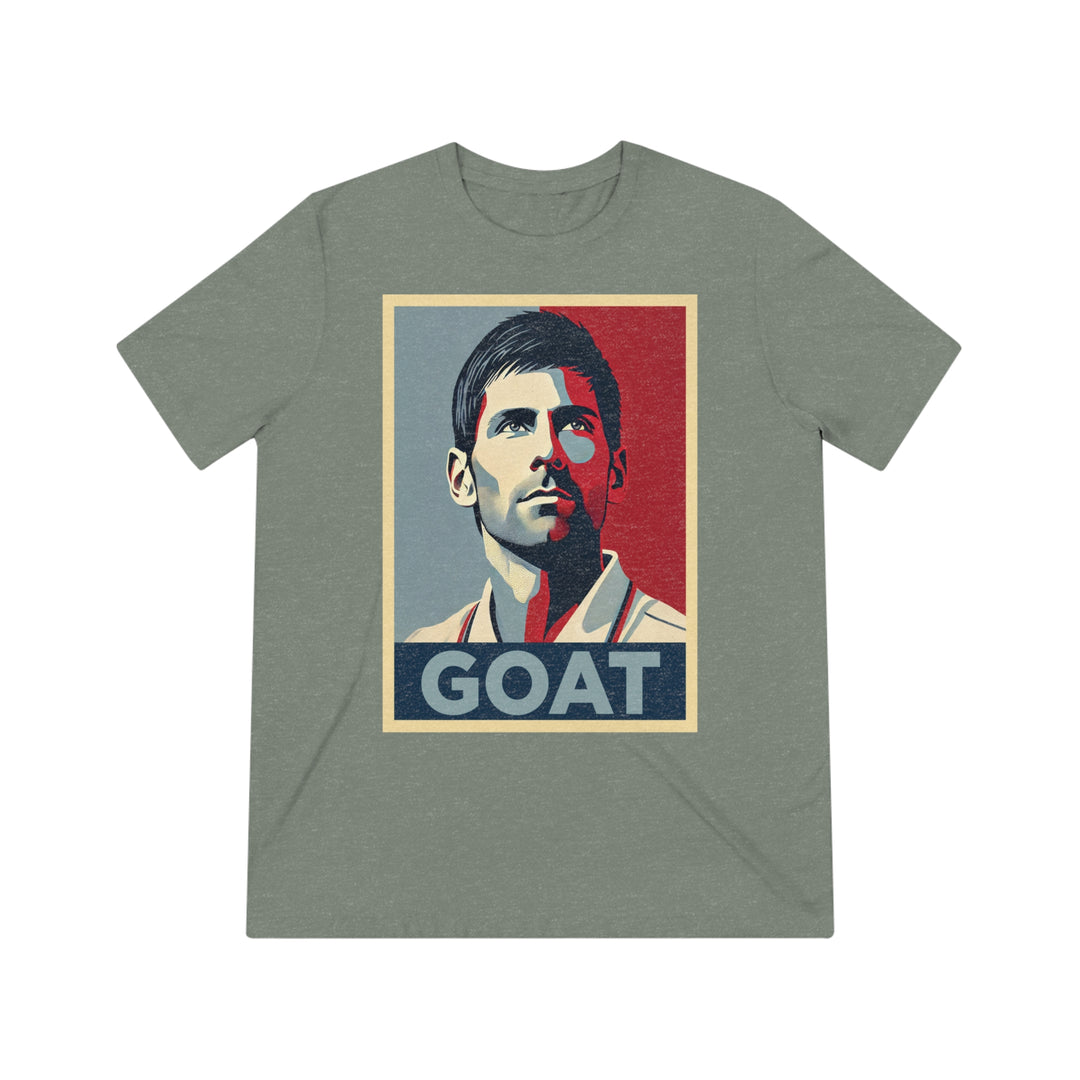 Novak Djokovic GOAT Unisex Triblend Tee