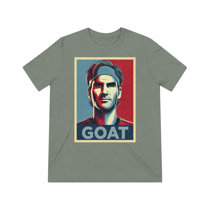 Roger Federer GOAT Unisex Triblend Tee