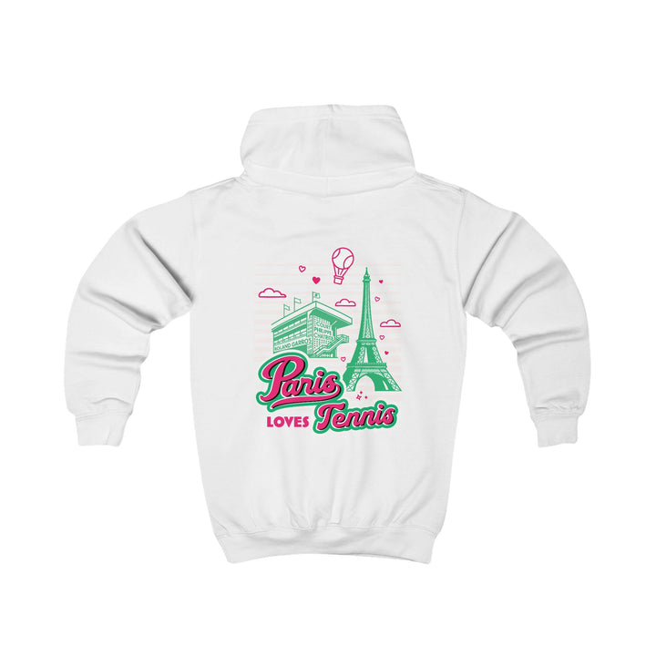 Paris Loves Tennis Kid's Hoodie