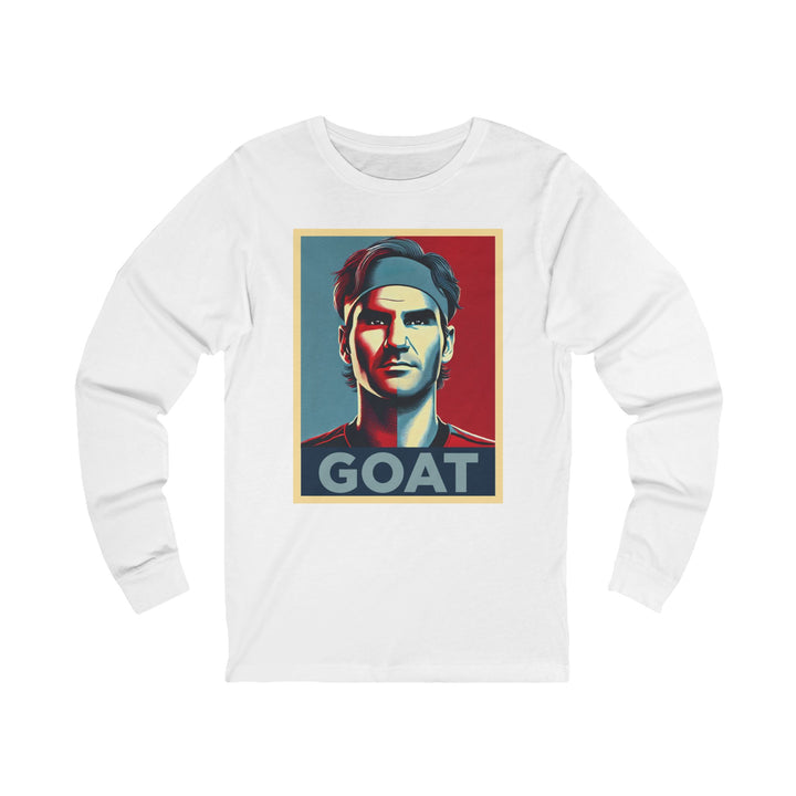 Roger Federer GOAT Unisex Jersey Long Sleeve Tee