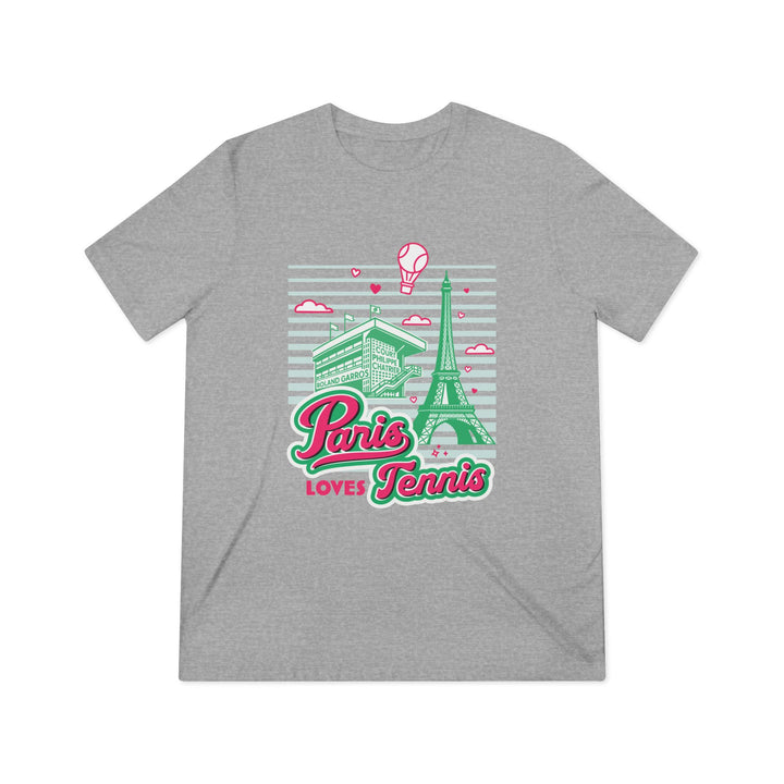 Paris Loves Tennis Unisex Triblend T-Shirt