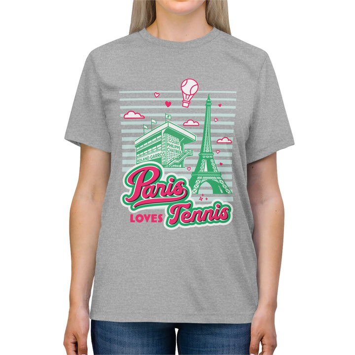 Paris Loves Tennis Unisex Triblend T-Shirt