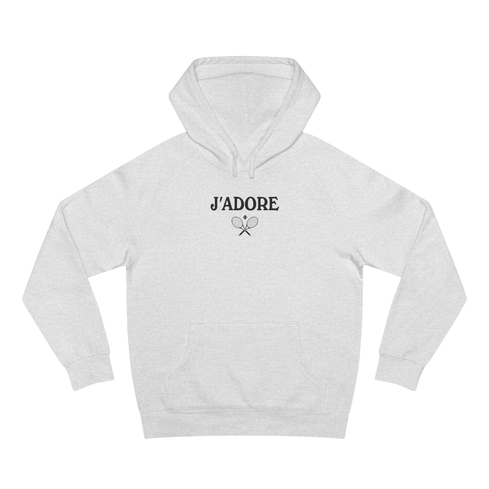 J'adore le Tennis Hoodie: Stylish Clay Court Tribute – The Tennis Fan Store