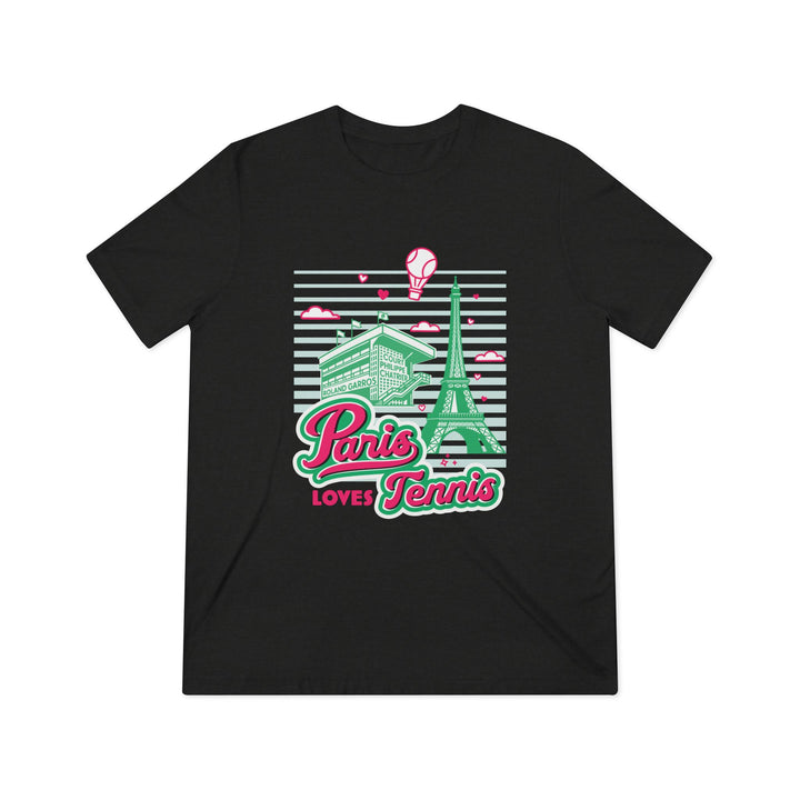 Paris Loves Tennis Unisex Triblend T-Shirt
