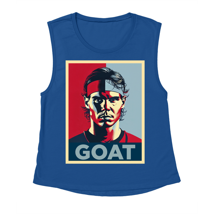 Rafael Nadal GOAT Women's Flowy Scoop Muscle Tank