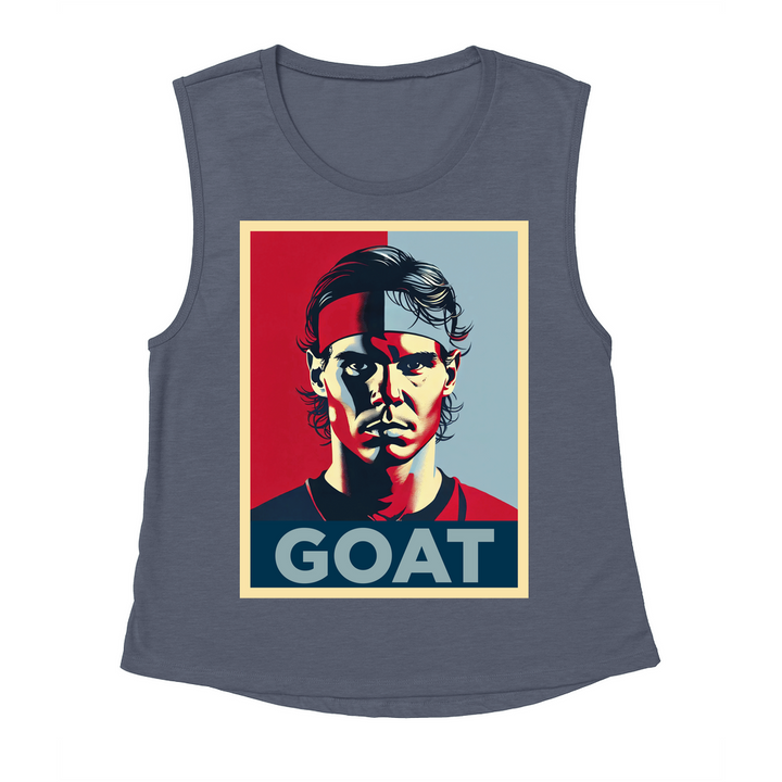 Rafael Nadal GOAT Women's Flowy Scoop Muscle Tank