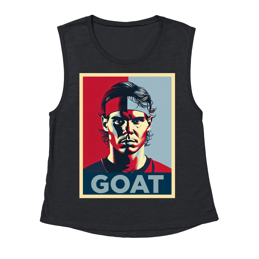 Rafael Nadal GOAT Women's Flowy Scoop Muscle Tank