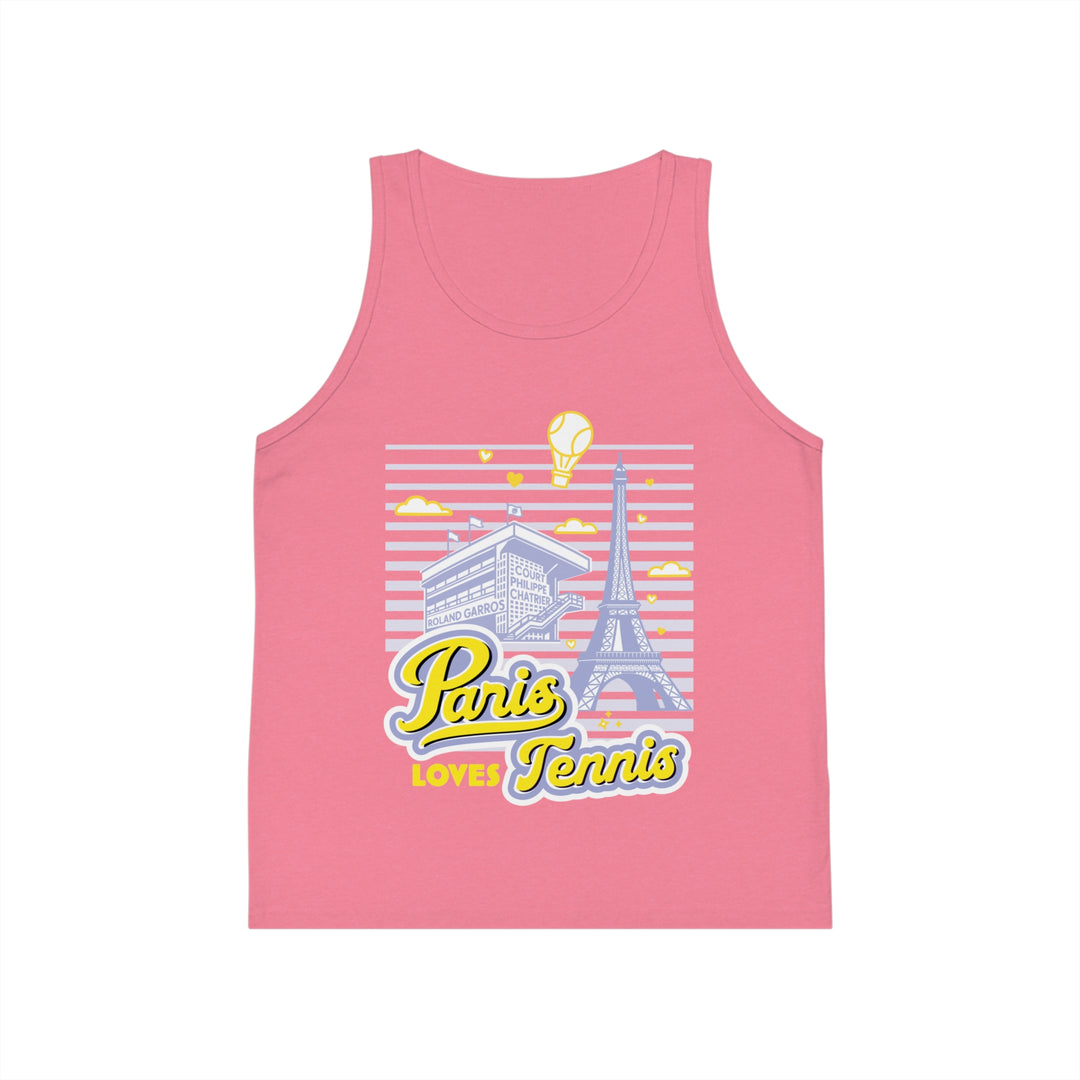 Paris Loves Tennis Kid's Tank Top