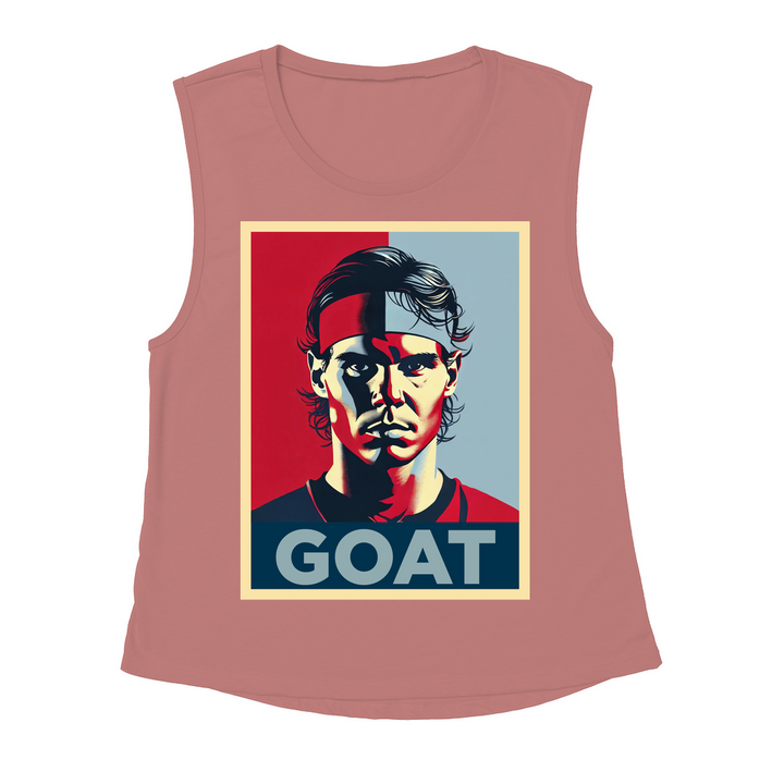 Rafael Nadal GOAT Women's Flowy Scoop Muscle Tank