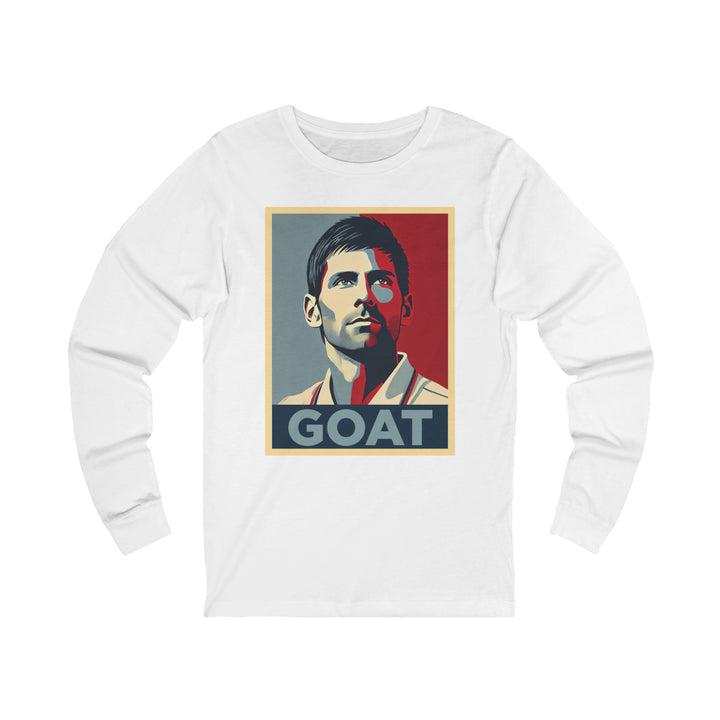 Novak Djokovic GOAT Unisex Jersey Long Sleeve Tee