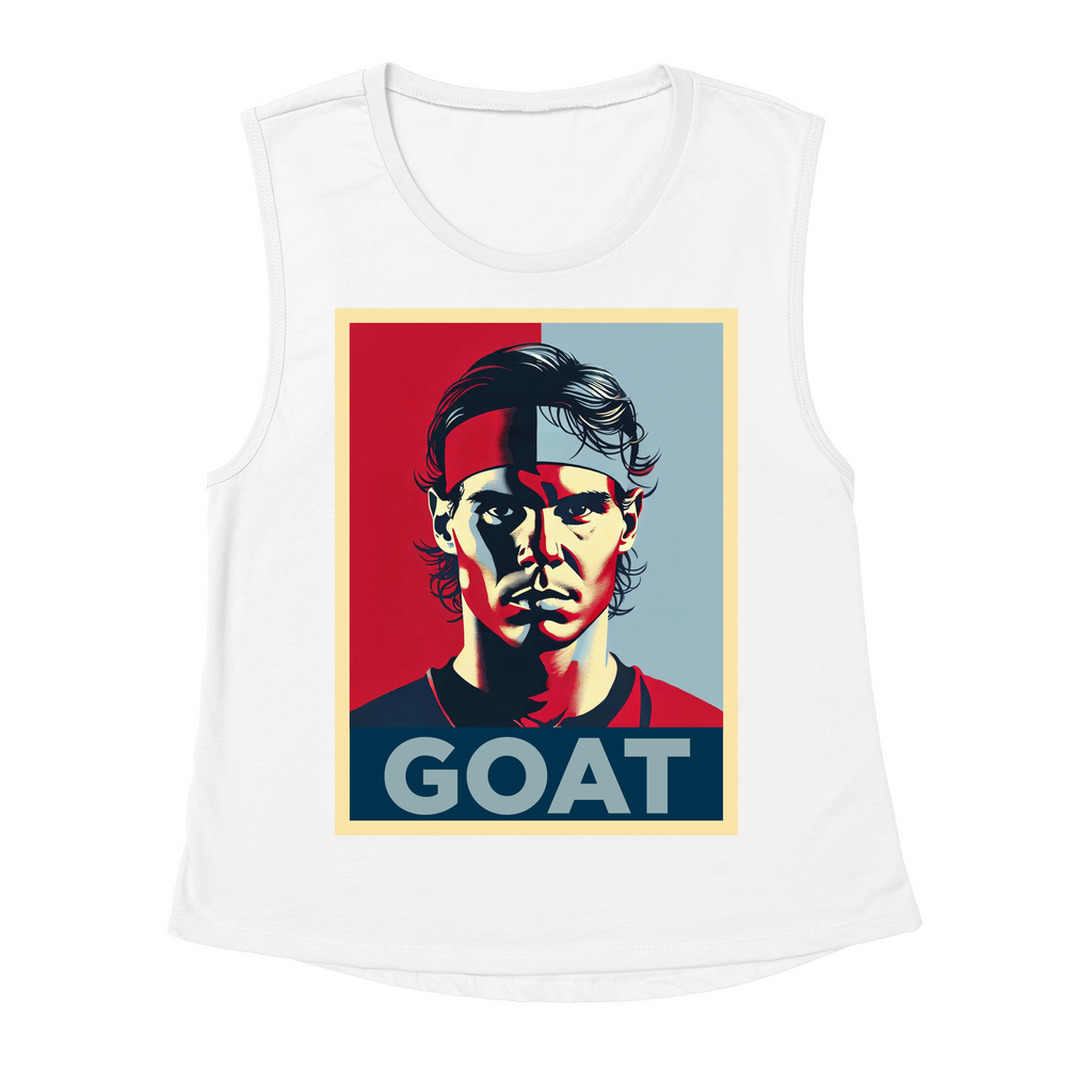 Rafael Nadal GOAT Women's Flowy Scoop Muscle Tank