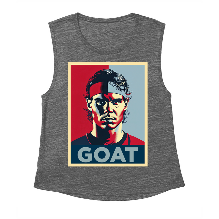 Rafael Nadal GOAT Women's Flowy Scoop Muscle Tank