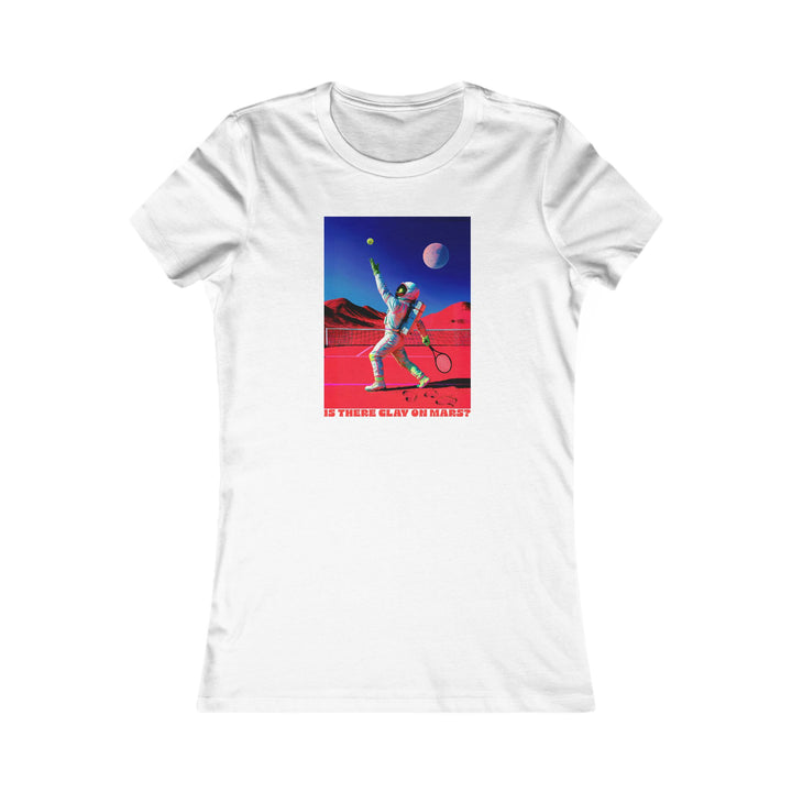Is There Clay on Mars? Women's Fitted Tee