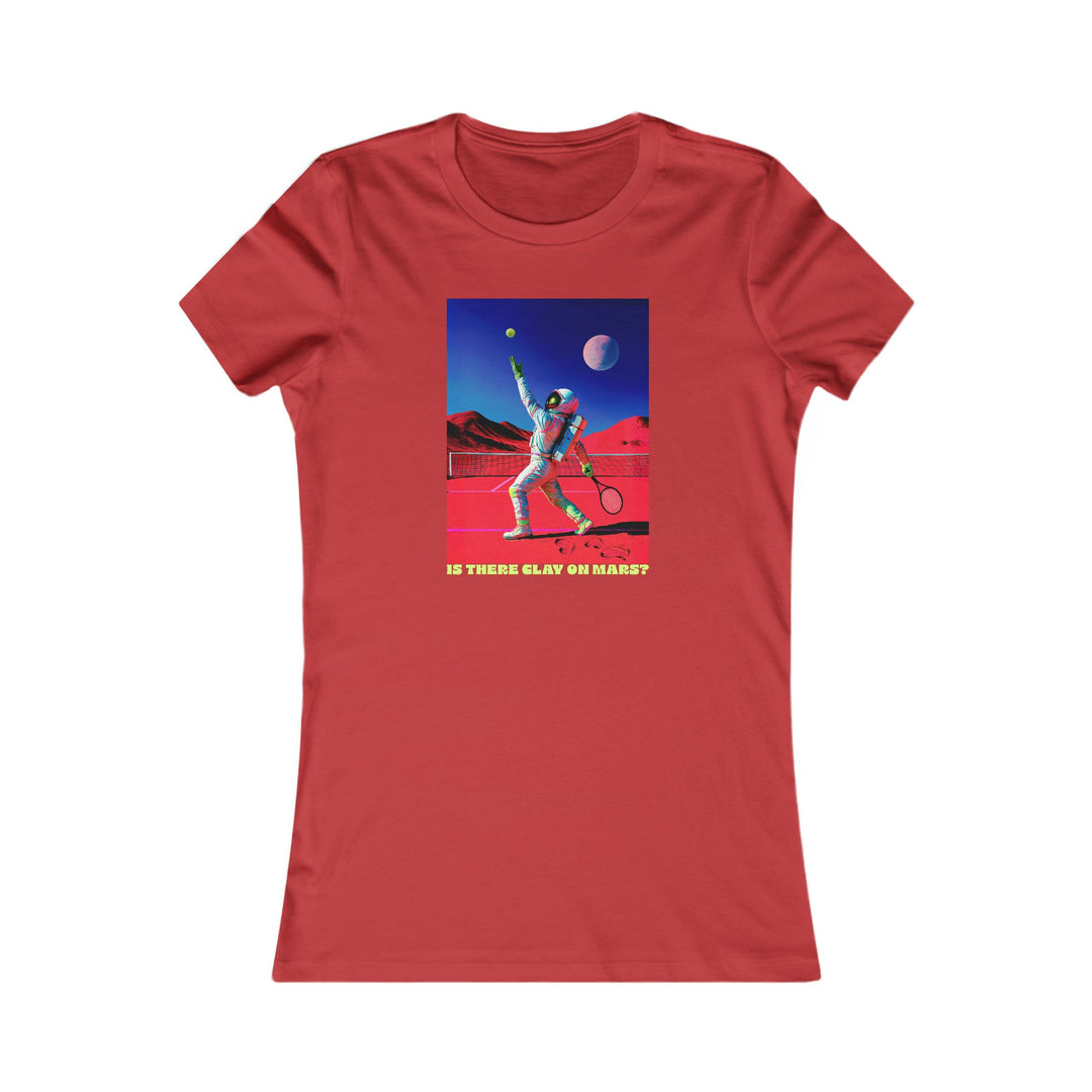 Is There Clay on Mars? Women's Fitted Tee