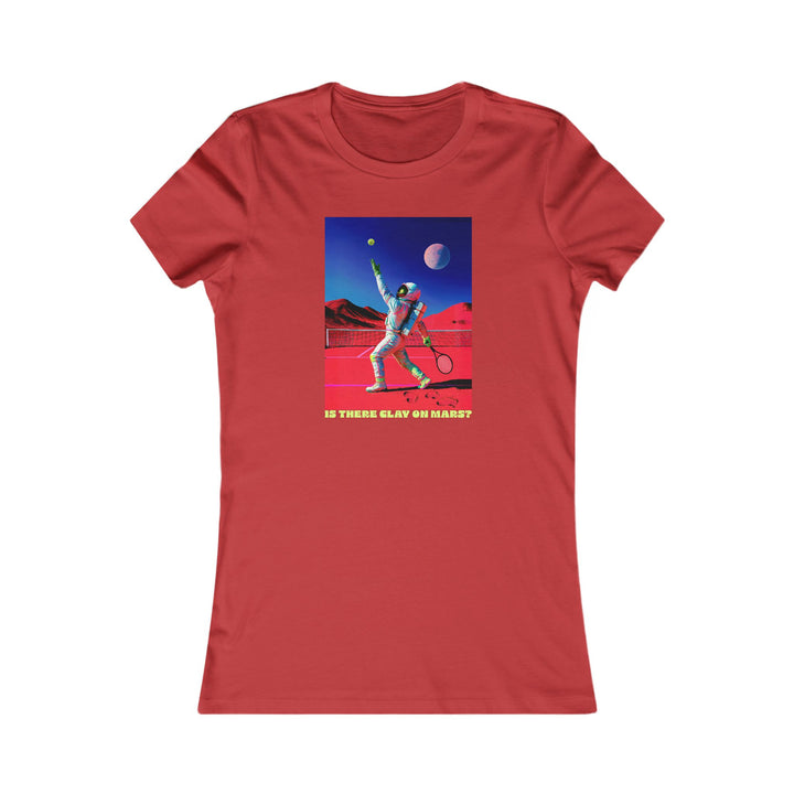 Is There Clay on Mars? Women's Fitted Tee
