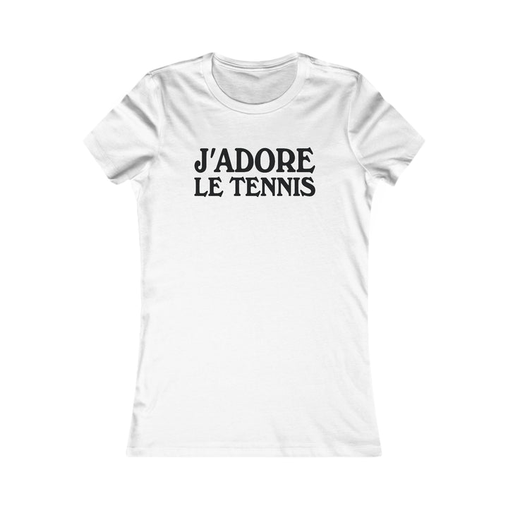 J'adore le Tennis Women's Fitted Tee