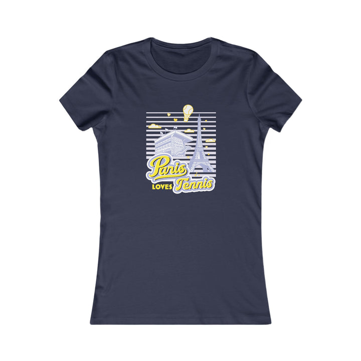 Paris Loves Tennis Women's Fitted Tee