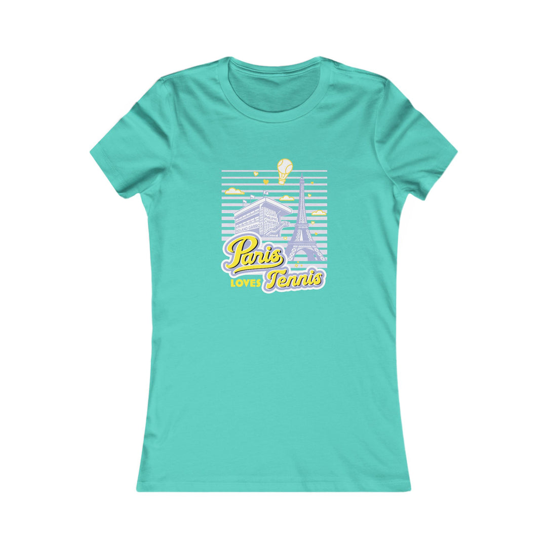 Paris Loves Tennis Women's Fitted Tee