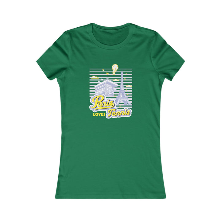 Paris Loves Tennis Women's Fitted Tee