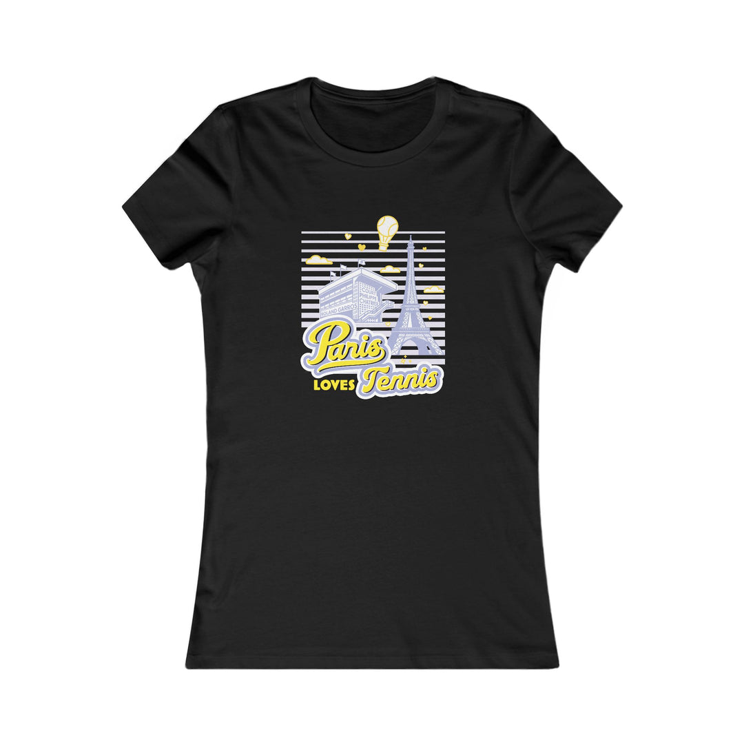 Paris Loves Tennis Women's Fitted Tee