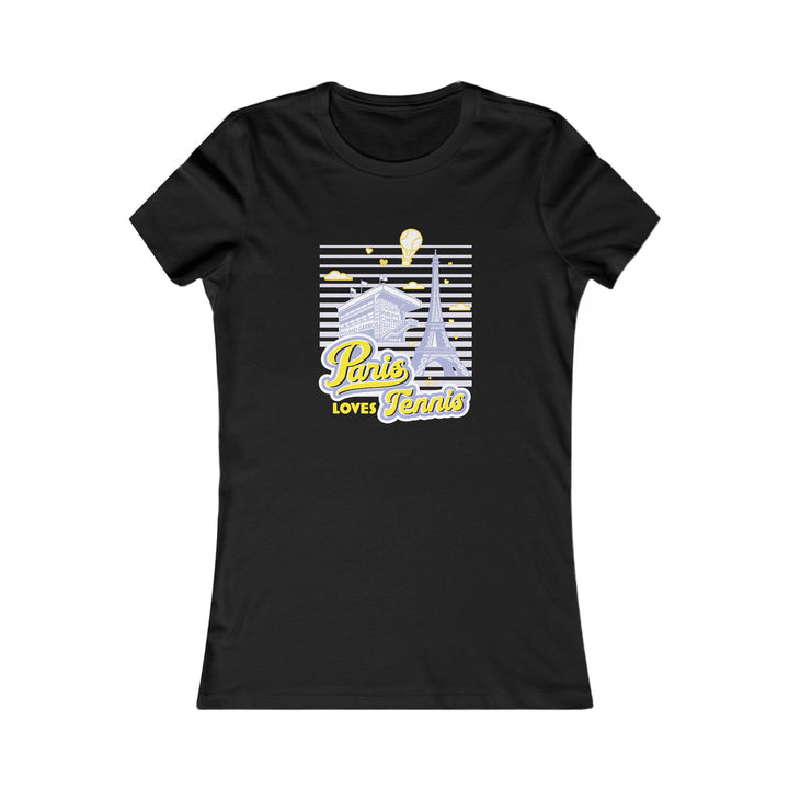 Paris Loves Tennis Women's Fitted Tee