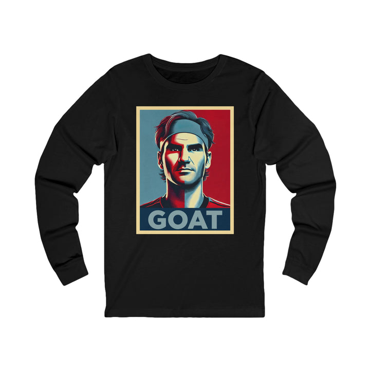 Roger Federer GOAT Unisex Jersey Long Sleeve Tee