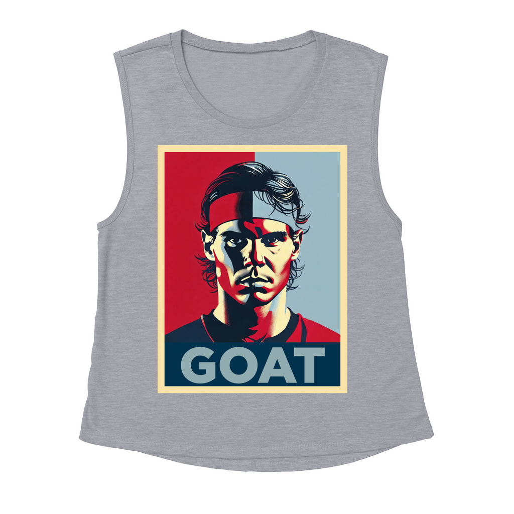 Rafael Nadal GOAT Women's Flowy Scoop Muscle Tank