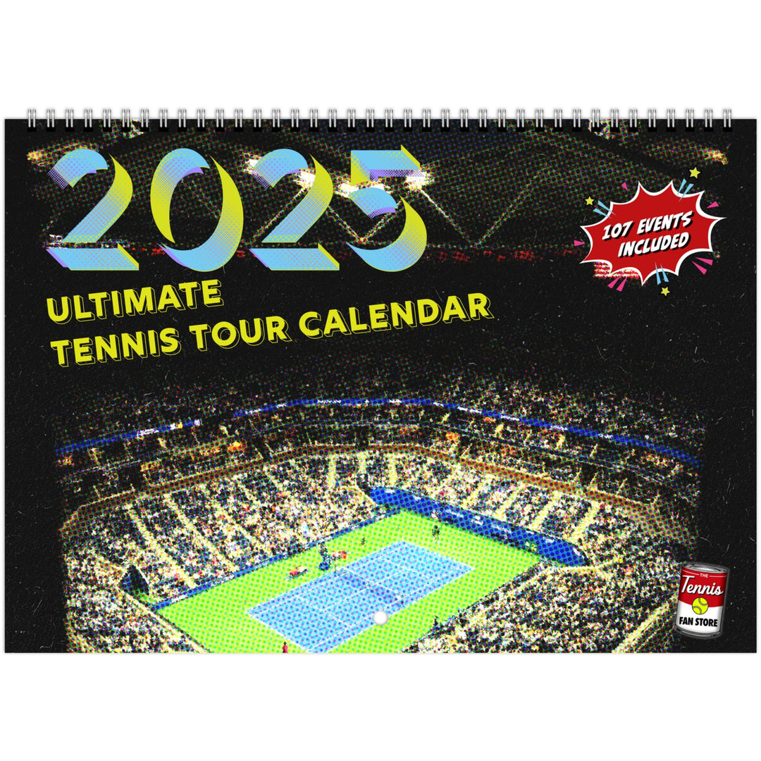 2025 Tennis Calendar 🎾 ATP WTA Tournament Dates Wall