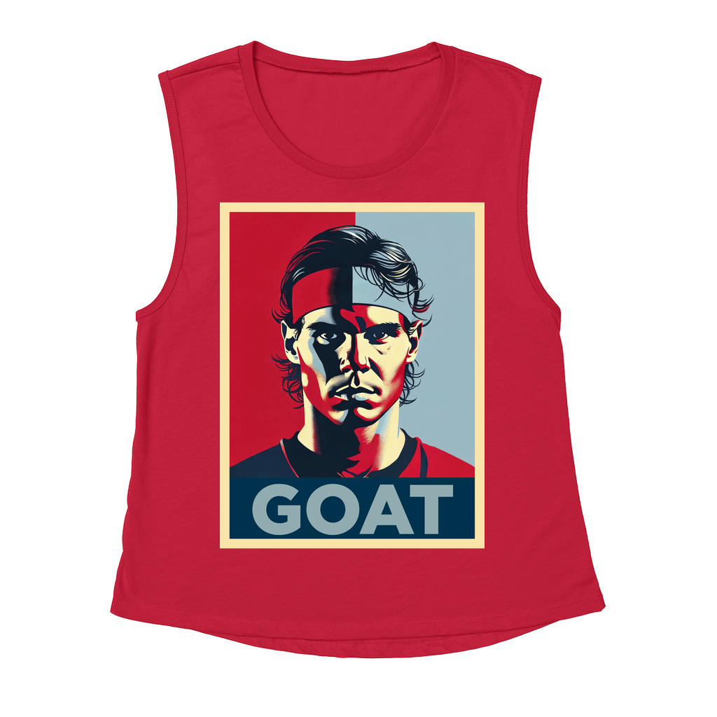 Rafael Nadal GOAT Women's Flowy Scoop Muscle Tank